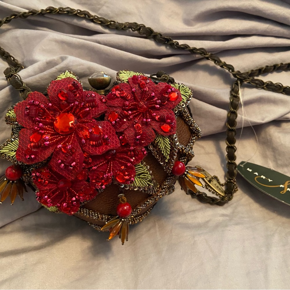 Mary Frances Tangled Love clutch handbag stunning detail unique charm HTF